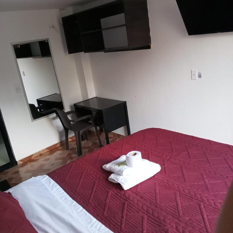 Postel nebo postele na pokoji v ubytování Hotel Villa Real