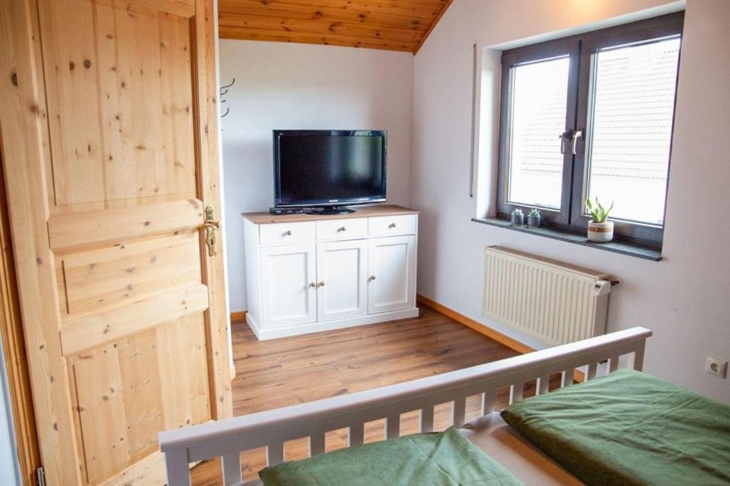 TV a/nebo společenská místnost v ubytování Eifelruh
