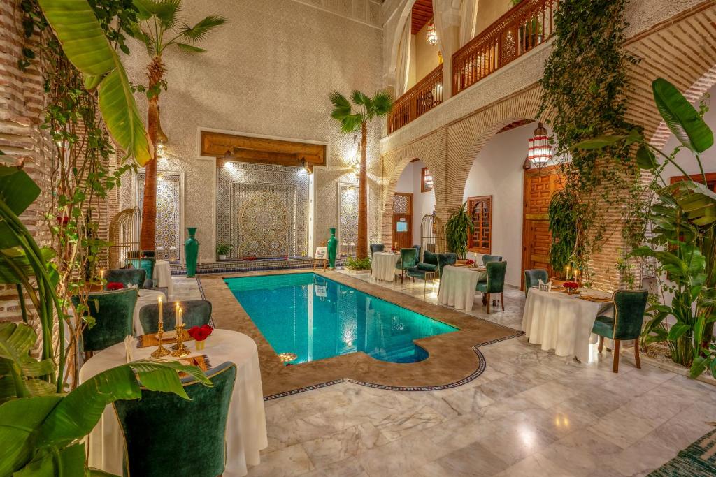 Bazén v ubytování Riad Janate & SPA nebo v jeho okolí