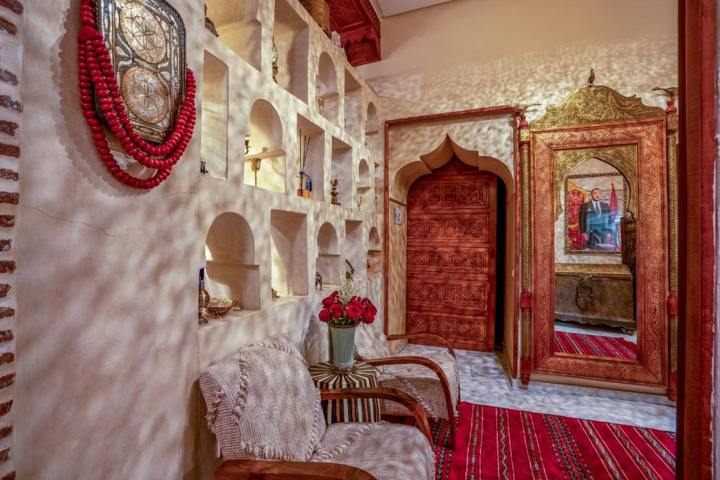 Posezení v ubytování Riad Janate & SPA