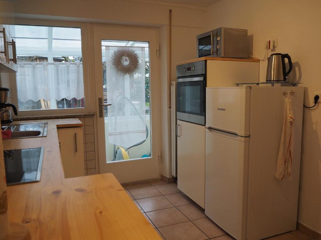 Kuchyň nebo kuchyňský kout v ubytování Ferienwohnung Schlossblick