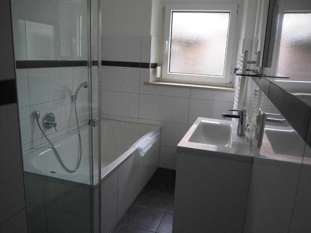 Koupelna v ubytování Ferienwohnung Schlossblick