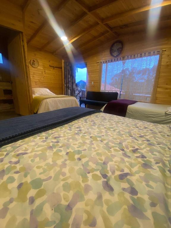 Cama o camas de una habitación en Serás Libre Refugio