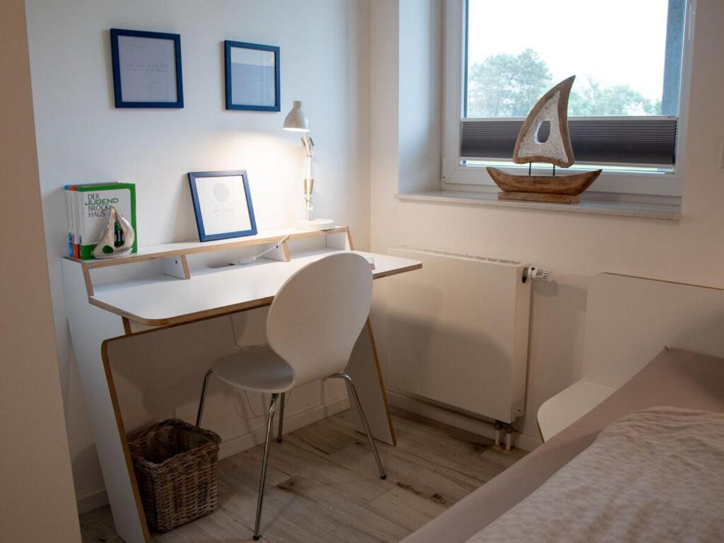 Postel nebo postele na pokoji v ubytování MeerZeit on Juist Comfortable holiday residence