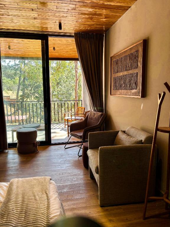 Posezení v ubytování Serenzzo Hotel & Cuisine