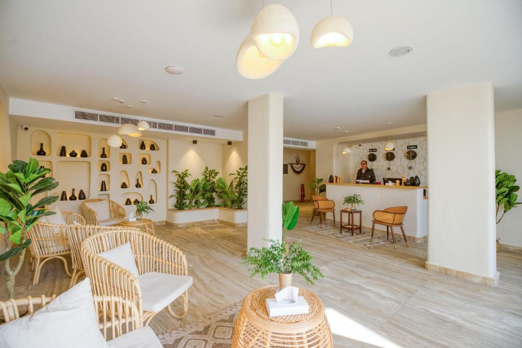 Posezení v ubytování La Boutique Hôtel - Vue Des Pyramides