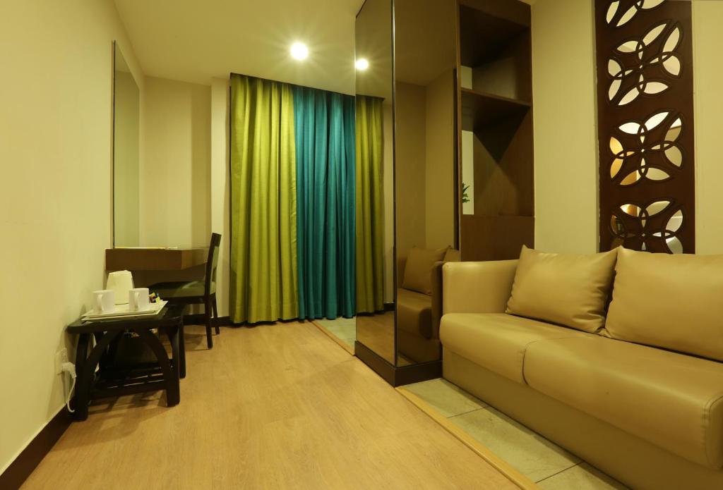 Posezení v ubytování Hotel Aerostay IGI Delhi Airport