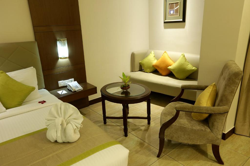 Posezení v ubytování Hotel Aerostay IGI Delhi Airport