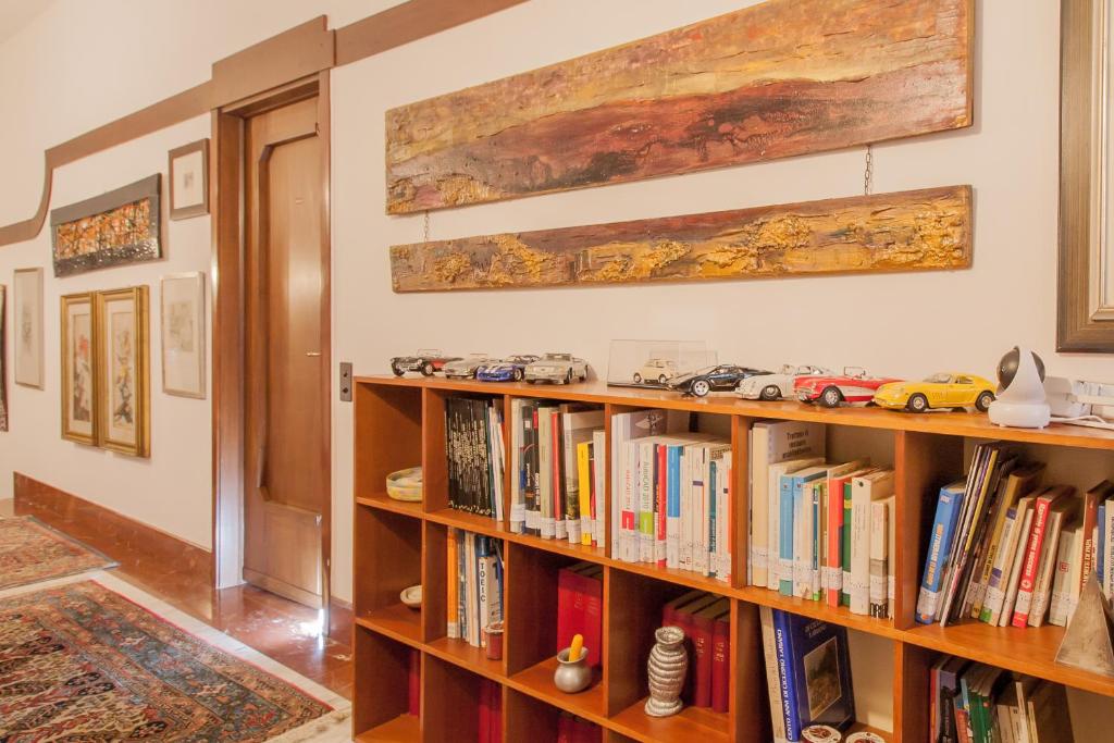 Knihovna v bed and breakfast