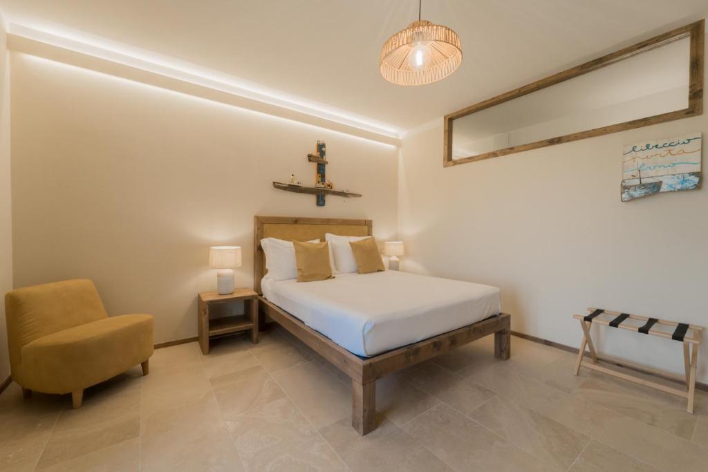 Voodi või voodid majutusasutuse BnB Il Grecale toas
