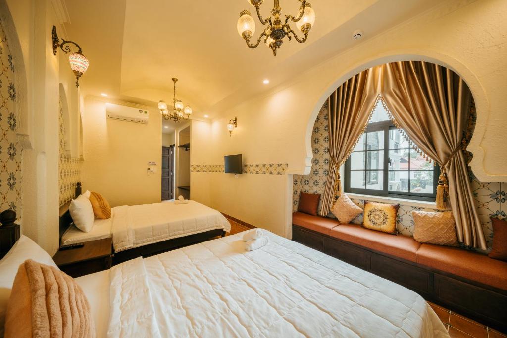 Postel nebo postele na pokoji v ubytování Fati Villa - Morocco