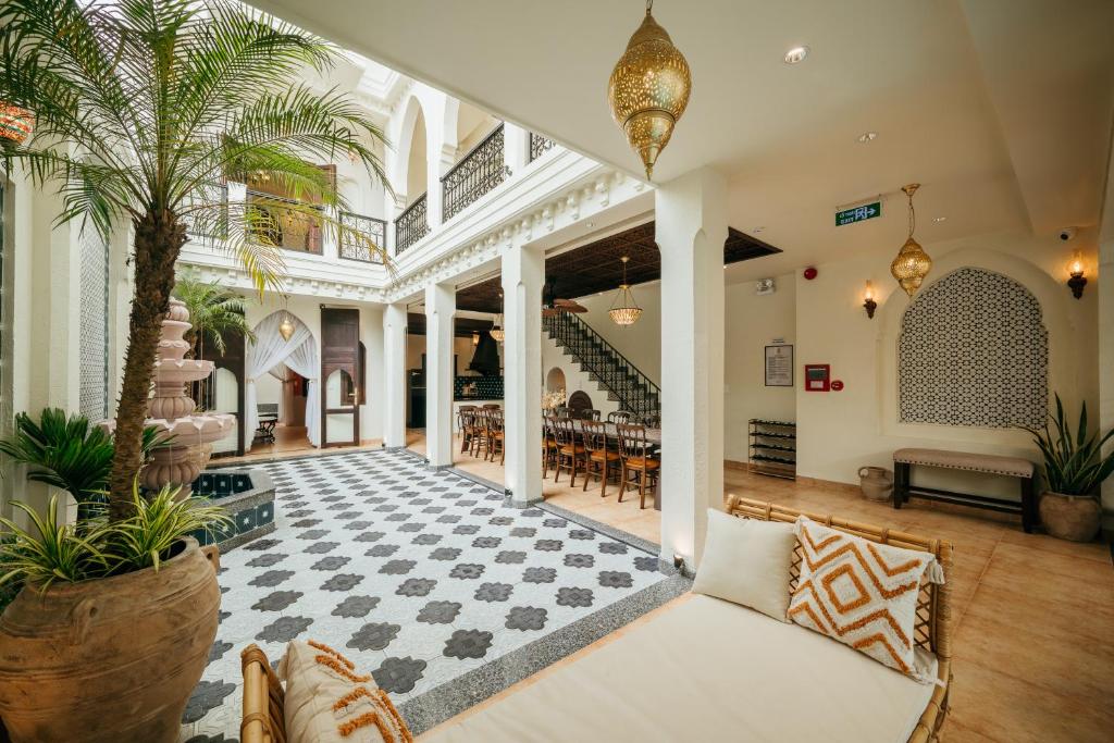 Posezení v ubytování Fati Villa - Morocco