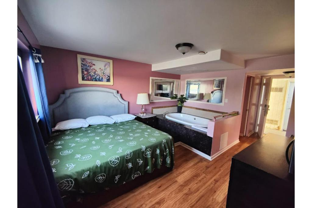 Motel Edgebrook Chicago North Shore By Oyoにあるベッド