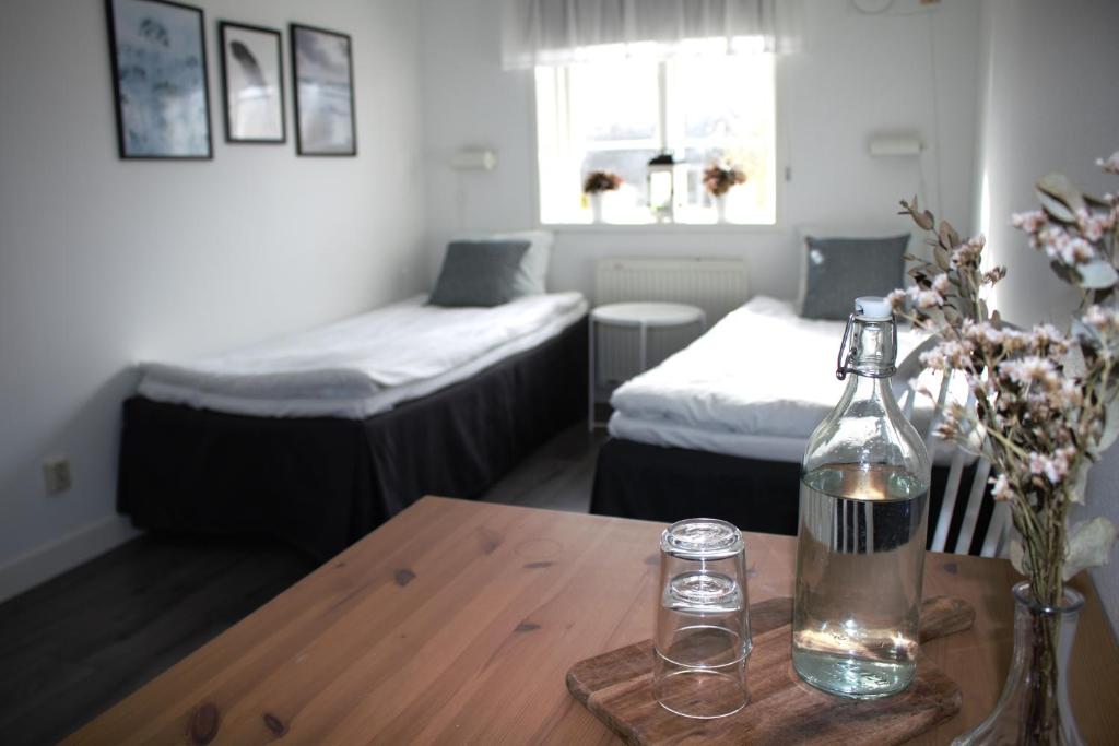 Postel nebo postele na pokoji v ubytování Landet Bed and Breakfast