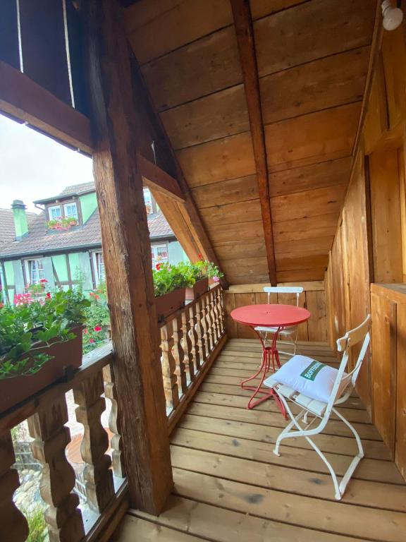 Balkón nebo terasa v ubytování Le Gambrinus Chambres d'hôtes et restaurant