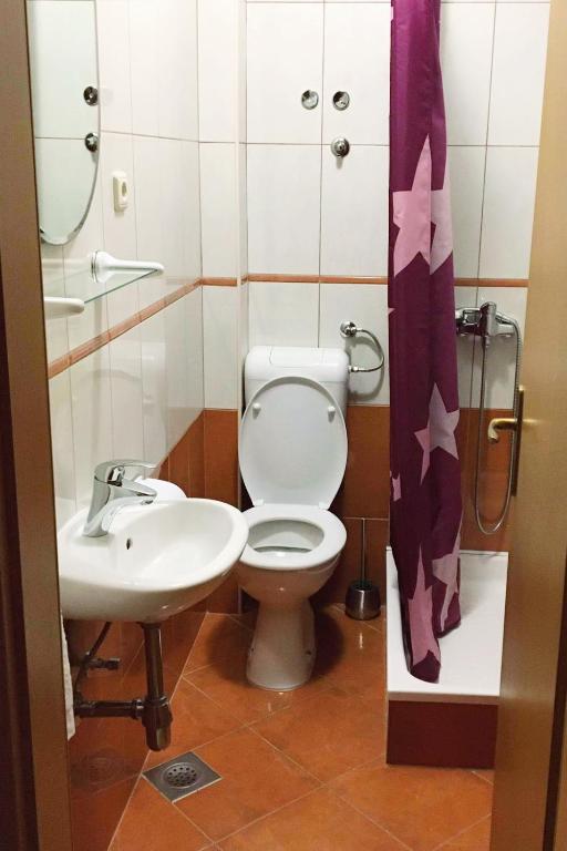 Koupelna v ubytování Apartments by the sea Igrane, Makarska - 18405