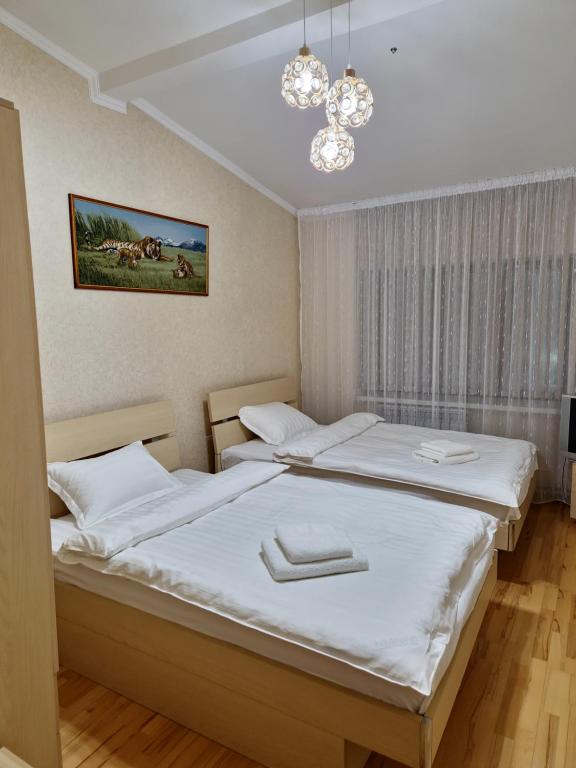 Postel nebo postele na pokoji v ubytování The Lake House таунхаус