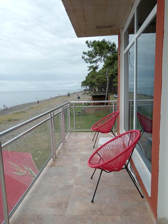 Balkón nebo terasa v ubytování Guest House Guriani
