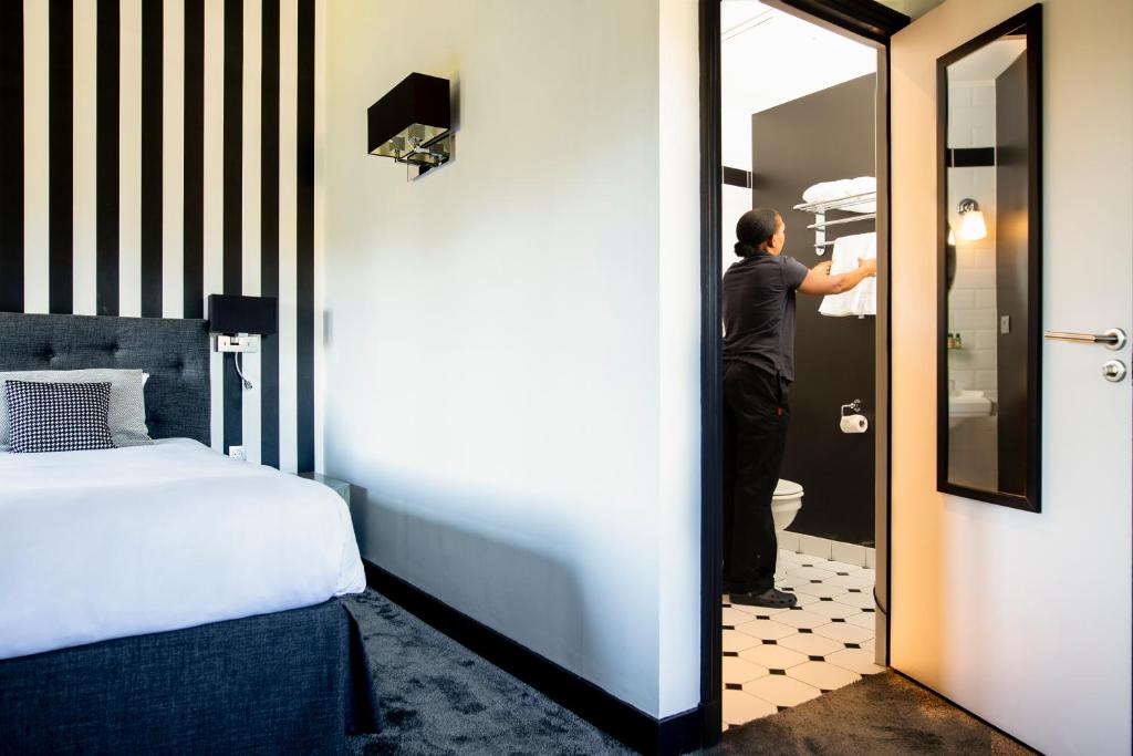 Postel nebo postele na pokoji v ubytování Maison D'Anthouard