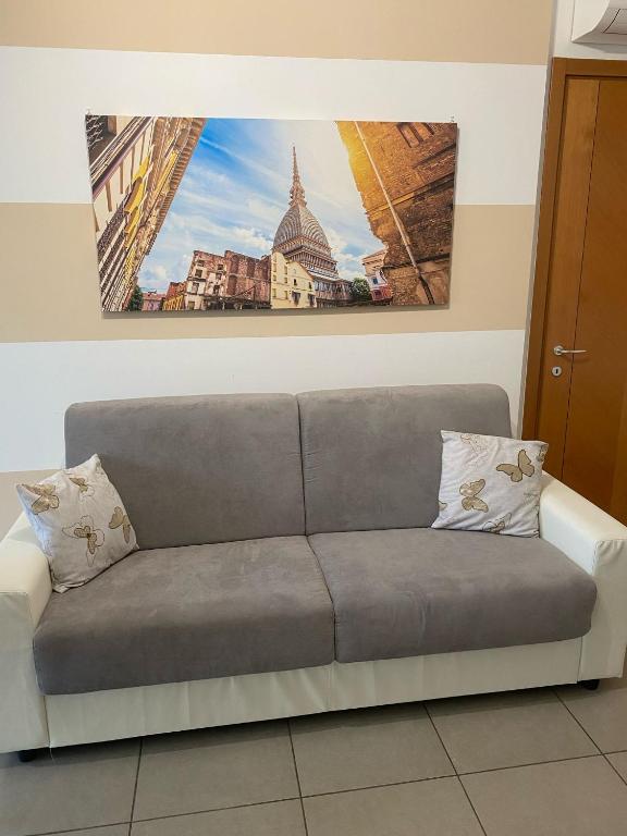 Posezení v ubytování Relax Preserasca-Modern Apartment-BORGO MERCATO-MONCALIERI