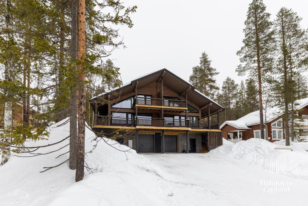 Holiday in Lapland - Levi Sulkakuja 6 A talvella