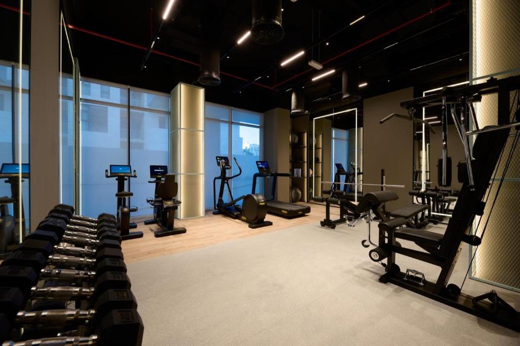 Fitness centrum a/nebo fitness zařízení v ubytování The Muse
