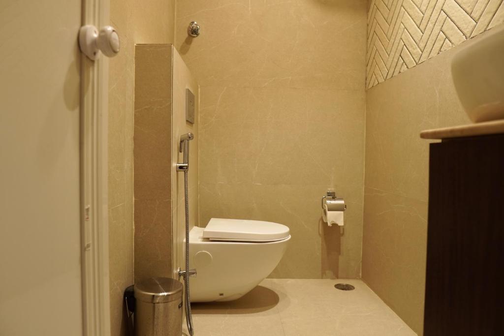 Koupelna v ubytování Hotel Ichamati