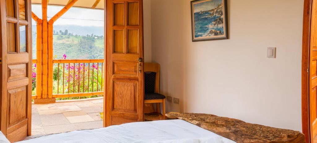 Postel nebo postele na pokoji v ubytování Finca Buenavista