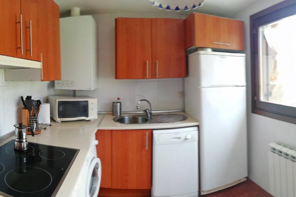 Kuchyň nebo kuchyňský kout v ubytování Duplex La Valle Ordesa-Ainsa