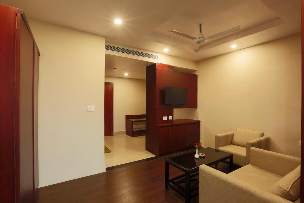 Posezení v ubytování Hotel West Residency Delhi International Airport