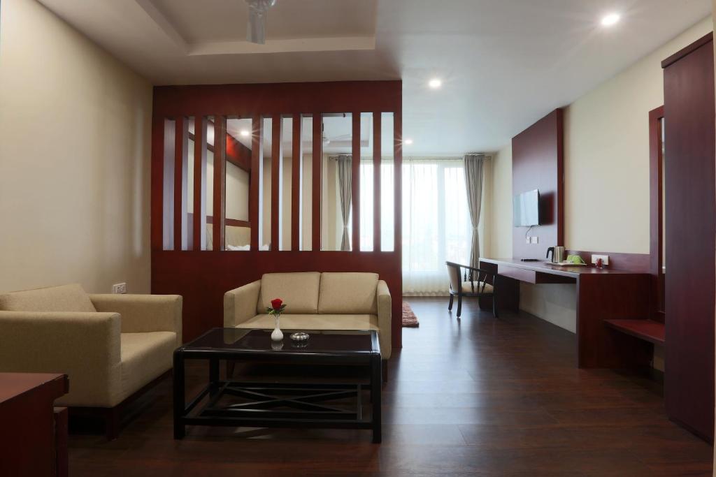 Posezení v ubytování Hotel West Residency Delhi International Airport