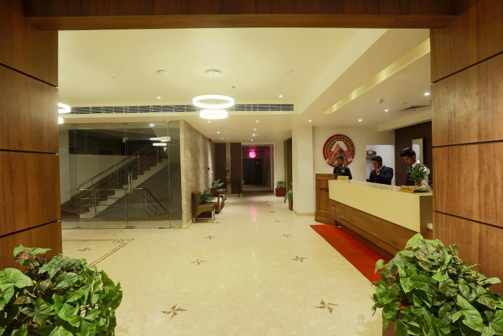 Vstupní hala nebo recepce v ubytování Hotel West Residency Delhi International Airport