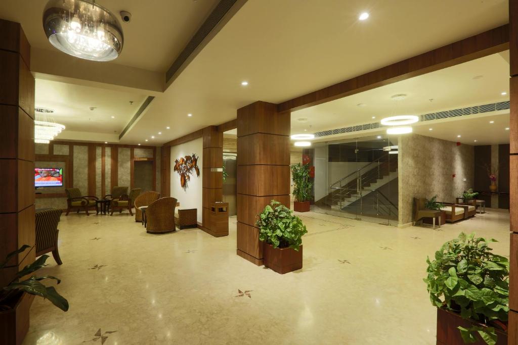 Vstupní hala nebo recepce v ubytování Hotel West Residency Delhi International Airport