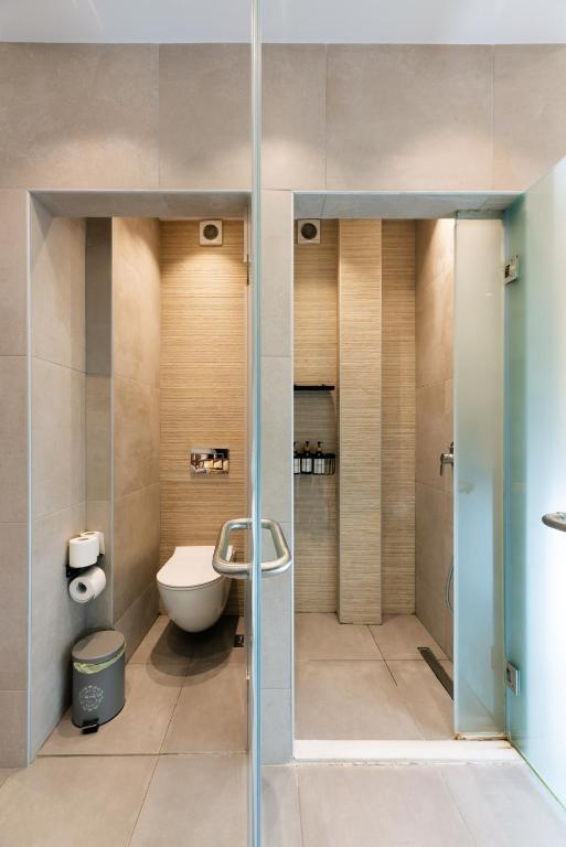 Koupelna v ubytování Modern studio apartment A