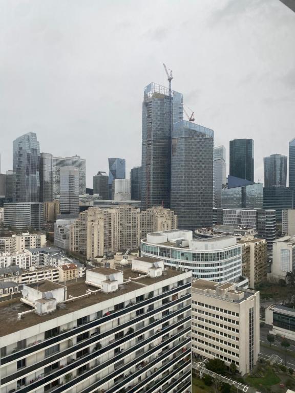 - une vue sur une grande ville avec de grands bâtiments dans l'établissement Franca View Defense, à Puteaux