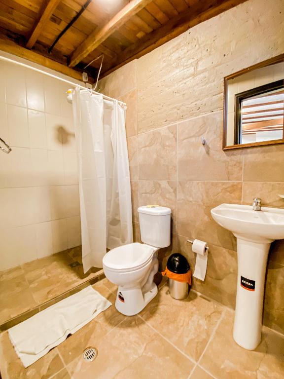 Koupelna v ubytování Chuza Longa Home