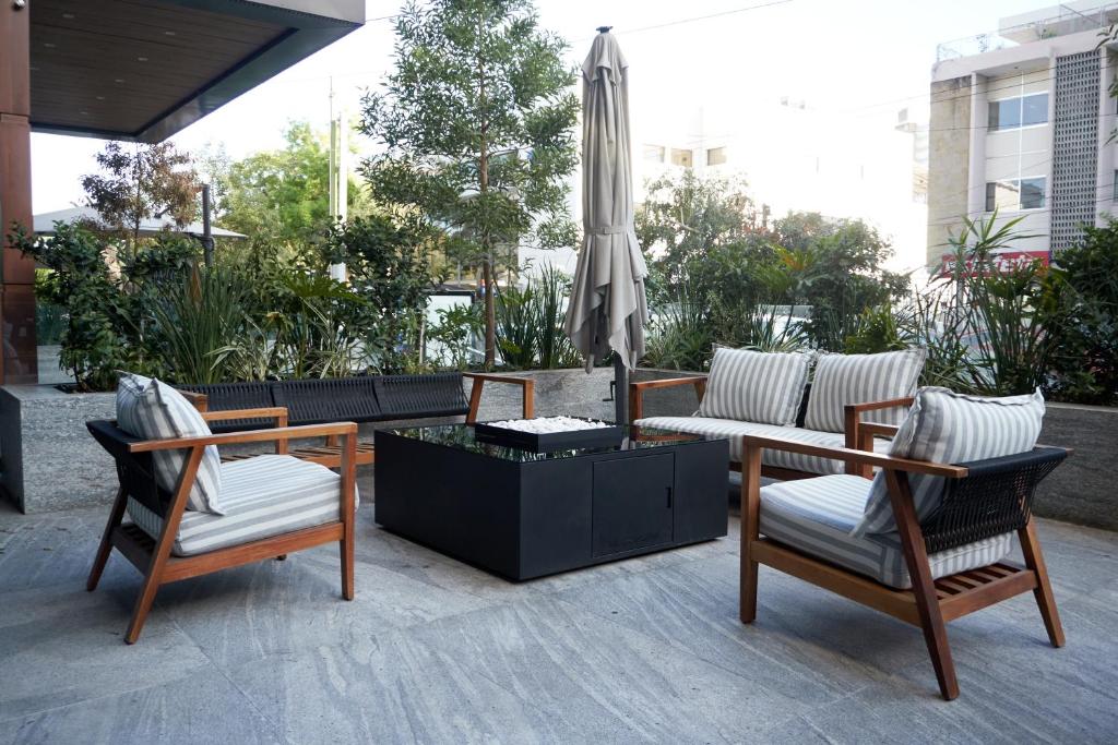 Posezení v ubytování Hotel Antré Chapultepec