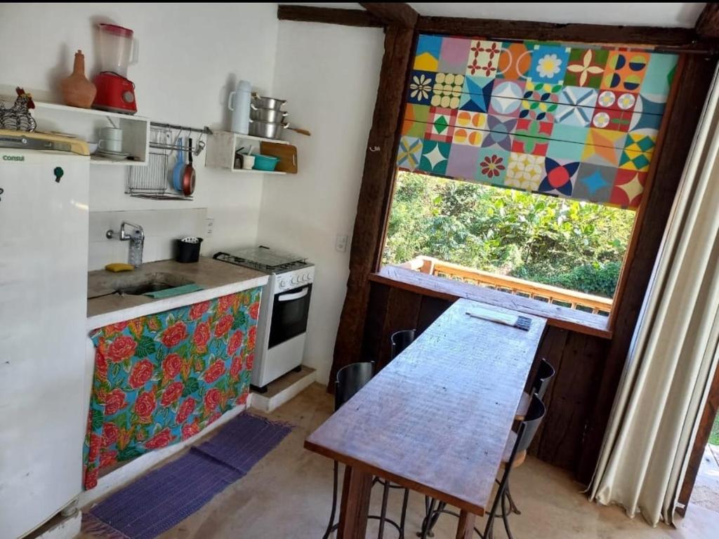 Kuchyň nebo kuchyňský kout v ubytování Vila Cizinho