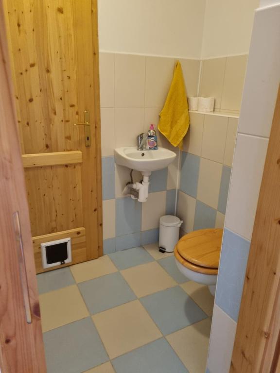 Koupelna v ubytování Penzion U Lucerny
