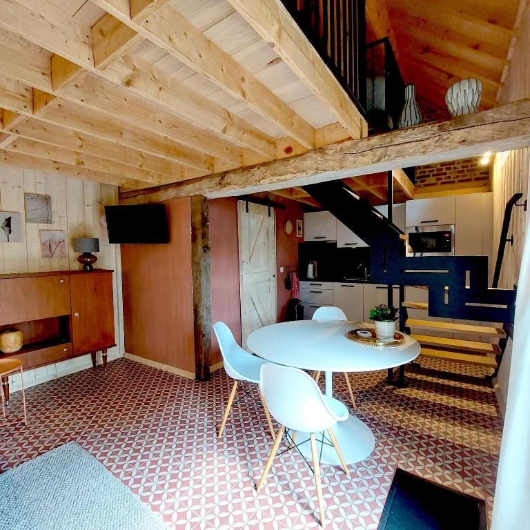 Posezení v ubytování Boerderaaj vakantiewoning