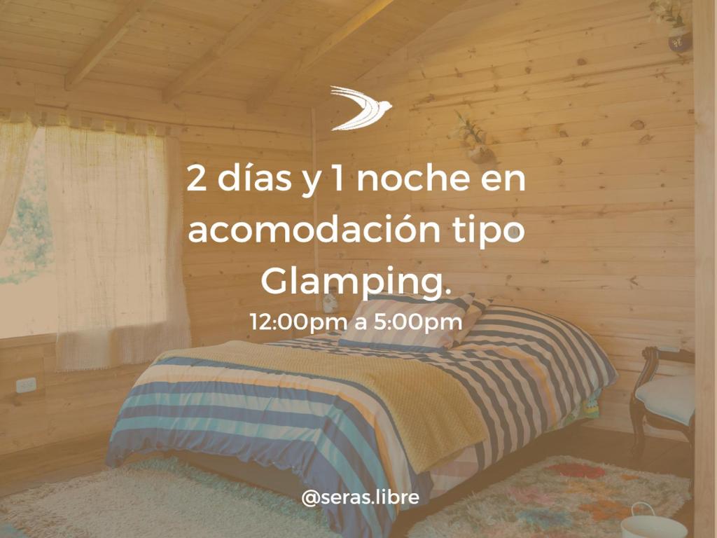 Cama o camas de una habitación en Serás Libre Refugio