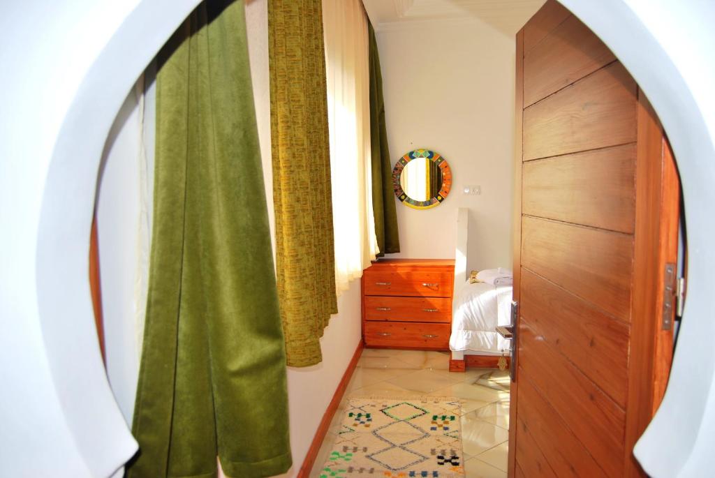 Ein Bett oder Betten in einem Zimmer der Unterkunft Dar terrae plus