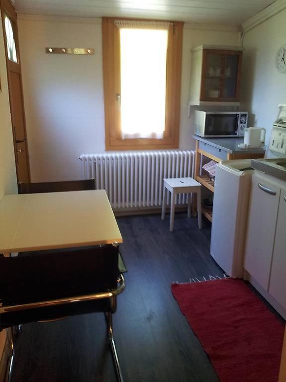 Kuchyň nebo kuchyňský kout v ubytování CHAMBRE Indépendante