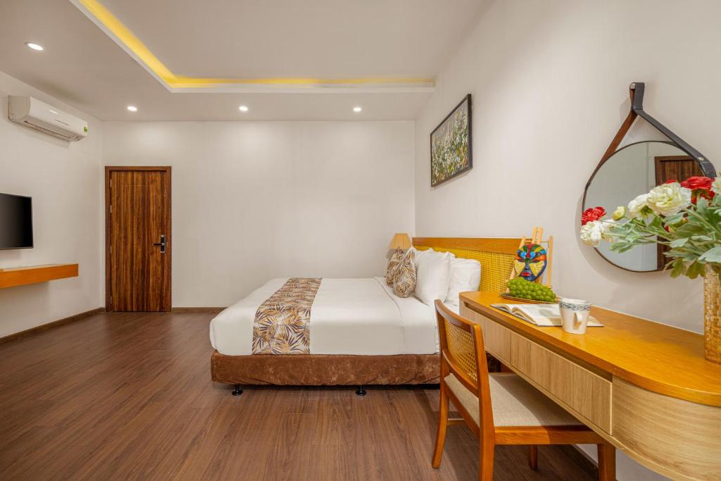TV a/nebo společenská místnost v ubytování May Home Apartment Da Nang