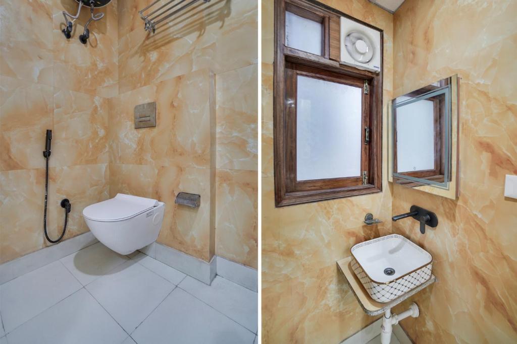Koupelna v ubytování Super Townhouse Sector 63 A Noida