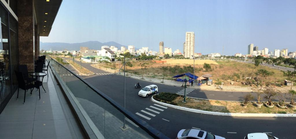 Nespecifikovaný výhled na destinaci Danang nebo výhled na město při pohledu z hotelu