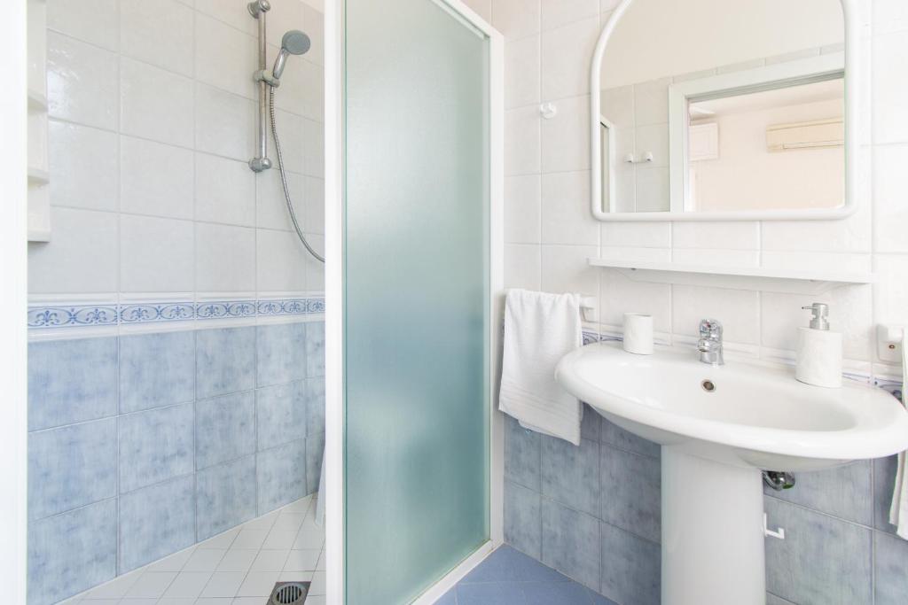 Koupelna v ubytování Hotel Lucciola
