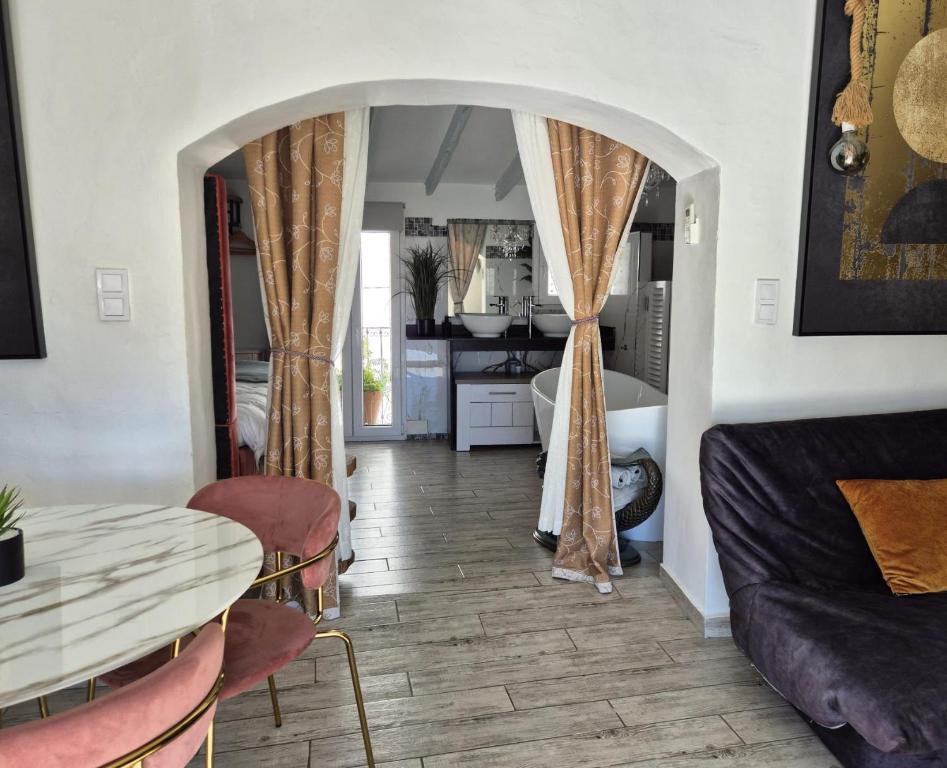 Posezení v ubytování Casa Roberto Altea
