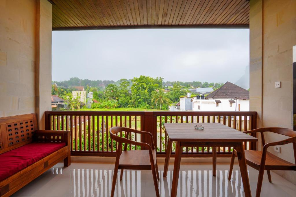 Balkón nebo terasa v ubytování Nirana Ubud