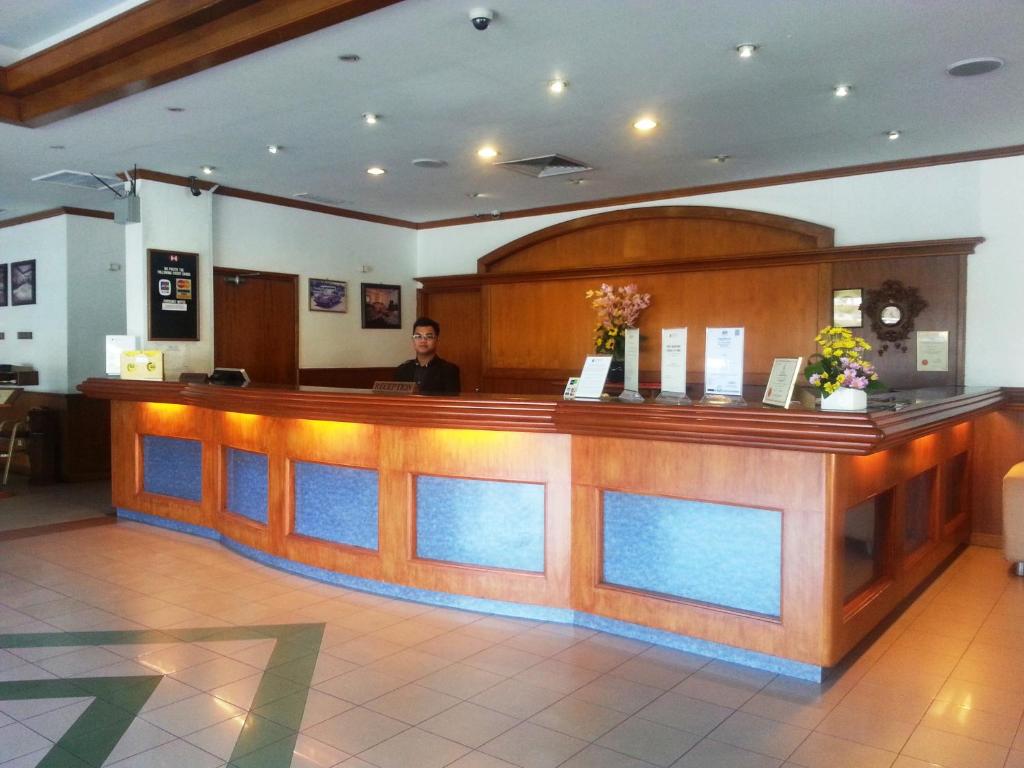 Vstupní hala nebo recepce v ubytování Sanbay Hotel